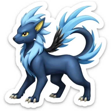 Luxray-Manectric-Absol-fusion, full body sticker