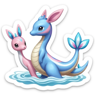 Lapras-Meloetta-Sylveon-Dialga-Suicune-fusion sticker