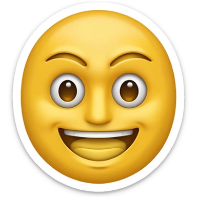 Un emoji qui veut rire mais qui est caché derrière une masque sticker