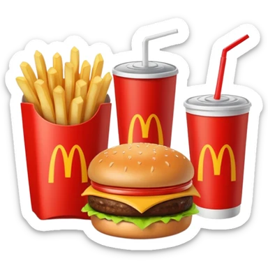 1990’s McDonald’s meal sticker