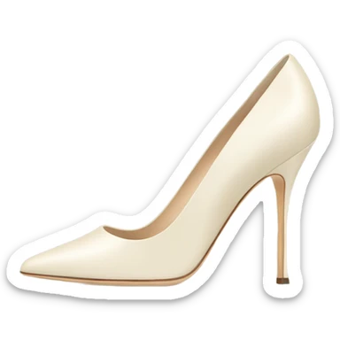 Cream Heels Manolo blahnik  sticker
