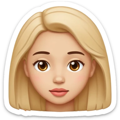 make A image fo blushin deeply sticker