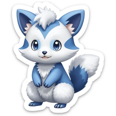 Shiny Espurr-Furret-Meowstic-Oshawott-Hybrid (Full body) sticker