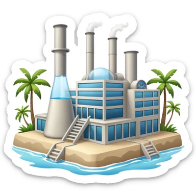 buildings of a laboratory like CRIOBE in French Polynesia
 sticker