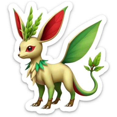 Exotic Leafeon-Flygon-Tropius full body sticker