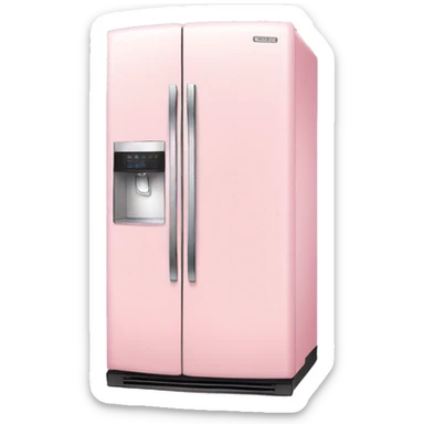 Light pink fridge sticker
