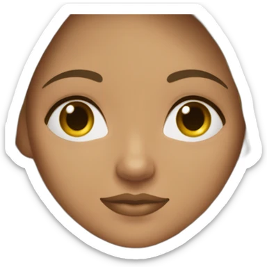 the girl with a tan skin square face small eyes small lips wearing kurti and leggings  sticker