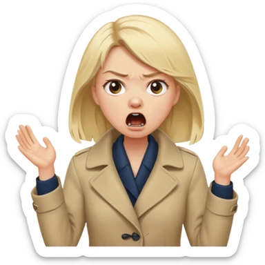 a karen mom yelling at somebody that wont take their dog out sticker