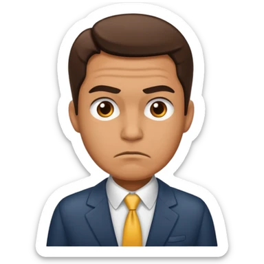 a salesman without a smile sticker