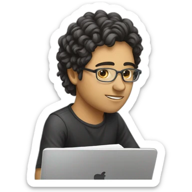 a-composer-who-study-on-a- laptob sticker