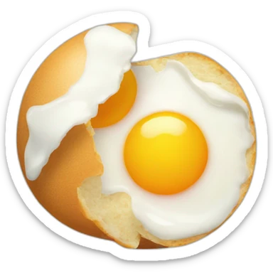 Llevando huevos sticker