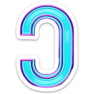 futuristic glowing neon “10 out of 10” sign, purple and cyan glow, dark background sticker