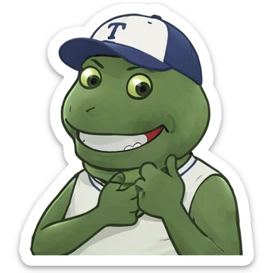  Arms crossed holding neck laughing guy sticker