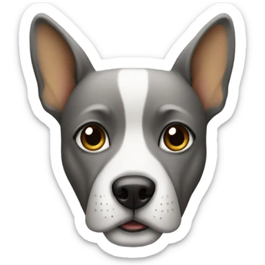 Dog wearing a suit sticker