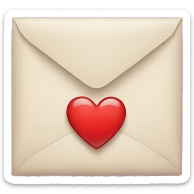 letter M with a heart sticker