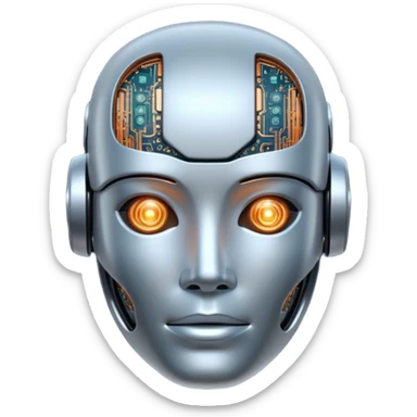I need an emoji for Slack that ilustrates Artificial Intelligence (AI) si I can flag/tag pull requests and messages that are generated with AI for colleagues to know that they need to pay attention !
What is most descriptive for AI pull request ?

Make it animated and as large as possible  sticker