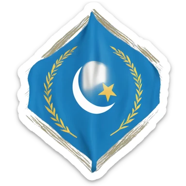 East Turkestan flag  sticker