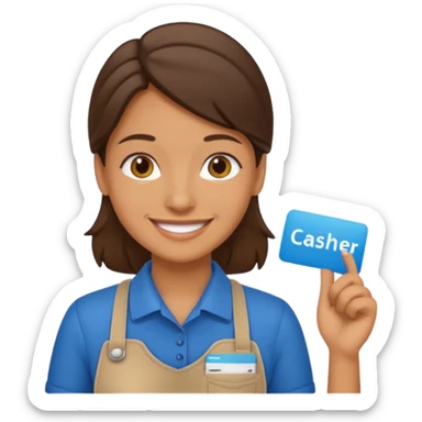 cashier sticker