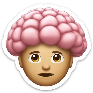 One almighty big brain of future colorfull  sticker
