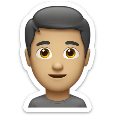 A person without face sticker