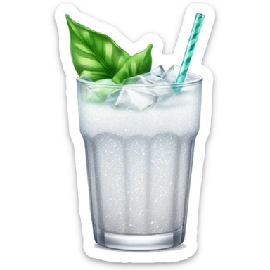 White sparkle drink  sticker