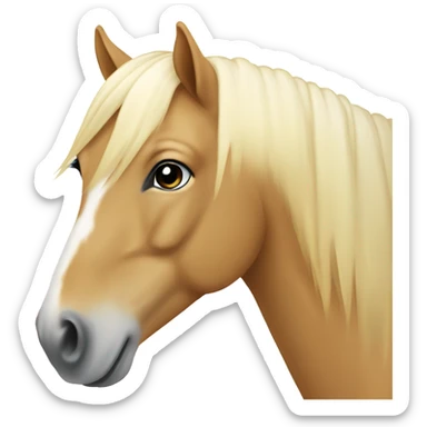 palomino horse sticker