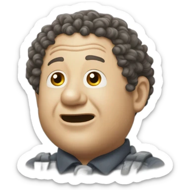 Curly Howard three stooges sticker