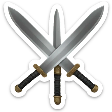 Tres espadas cruzadas sticker