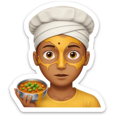 Curry head sticker