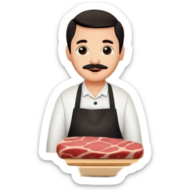 Una carnicería chapala con un Billy de decoración. sticker