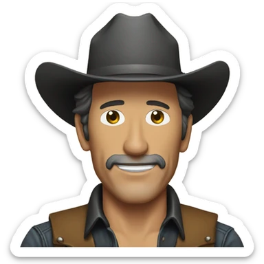 bruce springsteen cowboy  sticker