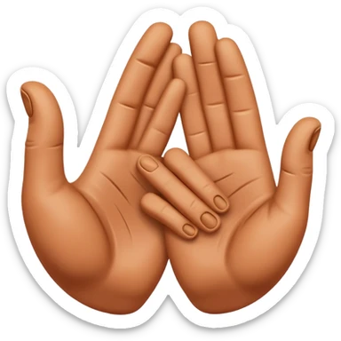 hands pressing sidewalls of clay with fingers and thumbs for shaping pottery sticker