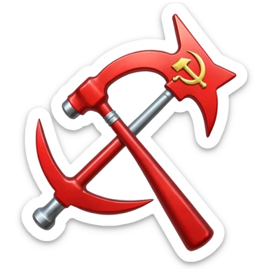 hammer and sickle sticker