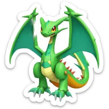 Mechanical Flygon-dragon-Charizard-raptor-Medabot-Mecha full body sticker