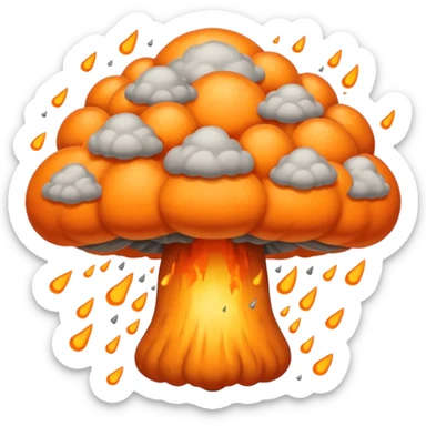 Atomic bomb explosion  sticker