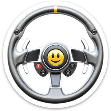 F1 steering wheel sticker