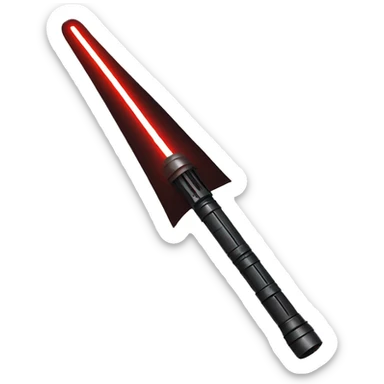 red sith single bladed lightsaber sticker