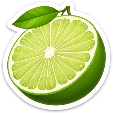Lime Cut Fruit sticker