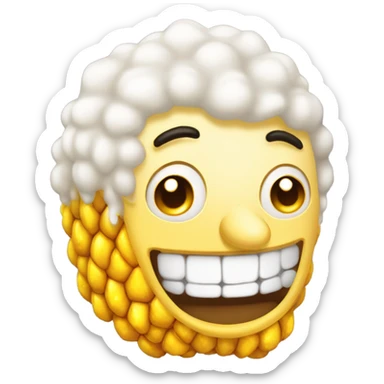 granos de elote sueltos sticker