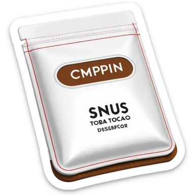 Create me SNUS pouch only with every single detail sticker