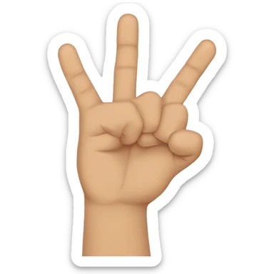 Turkish hand signal: nah çeken emoji. A hand in a Fist that shows its thumb between their point finger and middle finger  sticker