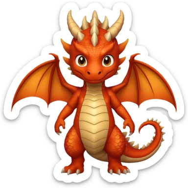 child getup like a dragon, full body. sticker