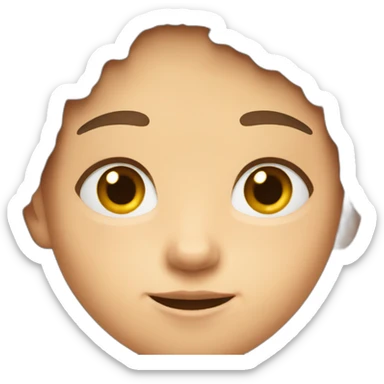 An 8 years old boy with brown hair sticker