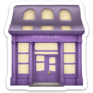 Light light purple Bookshop sticker