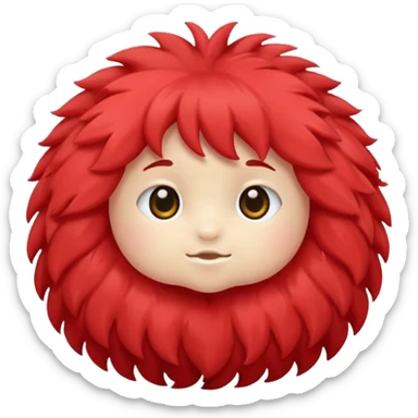 Fiocco morbido rosso sticker