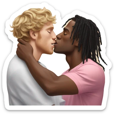 ksi kissing logan paul sticker