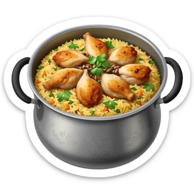 chicken biriyani sticker