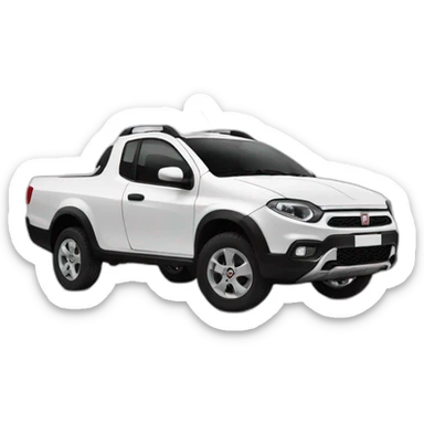 white-fiat-strada sticker