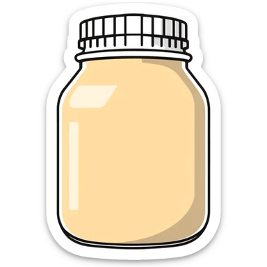 whey protein jar sticker