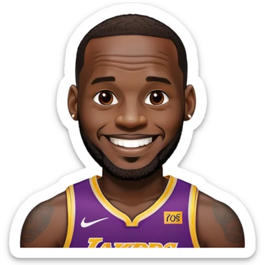 LeBron gooning  sticker